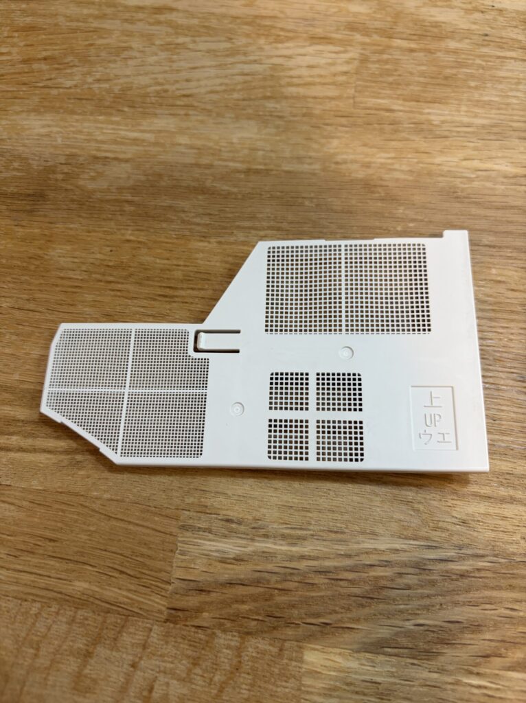 掃除後の脱臭フィルター